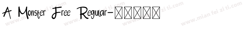 A Monster Free Regular字体转换